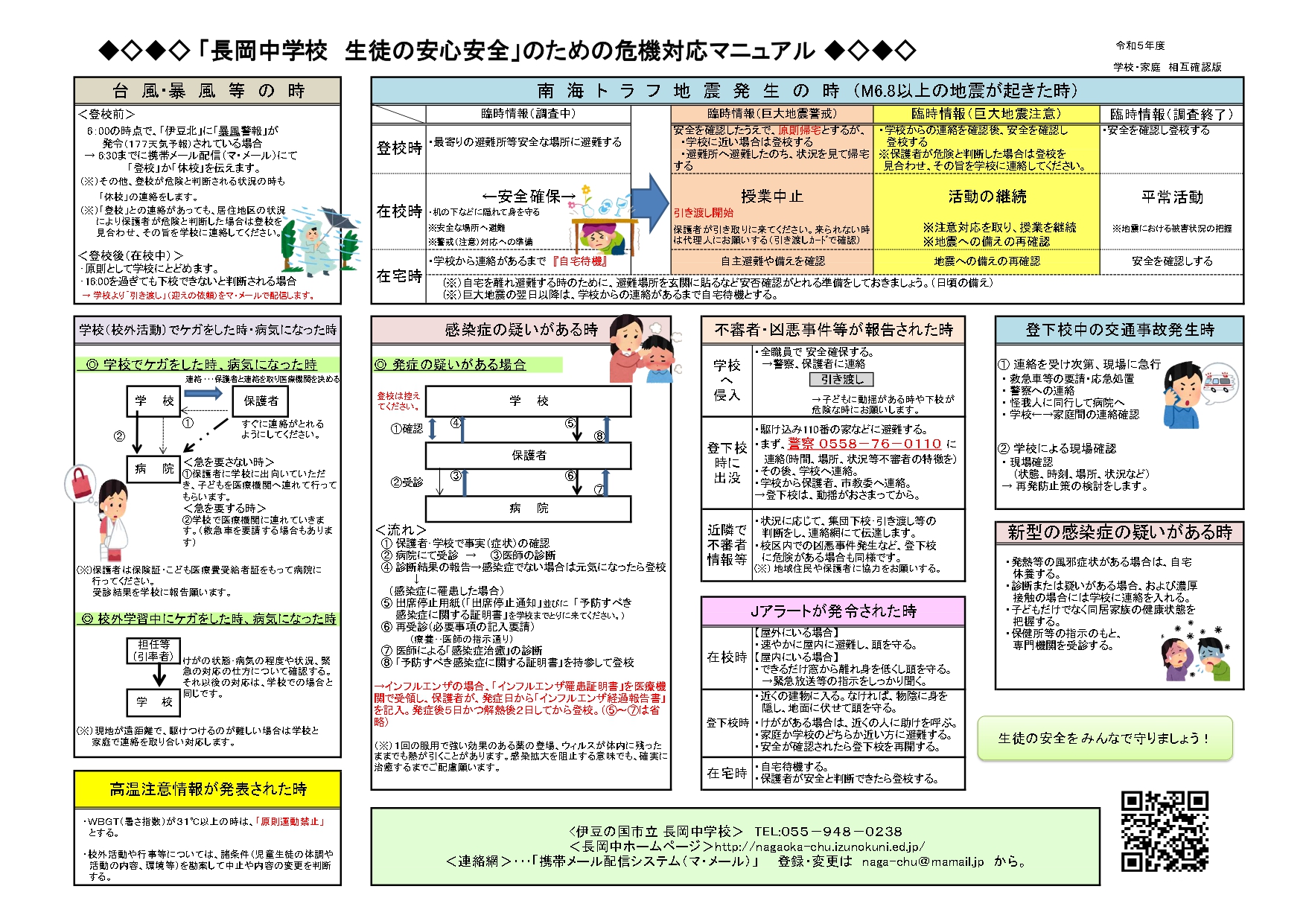 R5長岡中学校危機管理マニュアル（家庭保存R5年度版）_page-0001